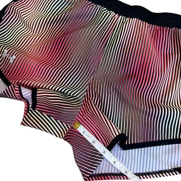 Under Armour Fly-by 2.0 Athletic Running Shorts Size Medium Striped Multicolor - Picture 11 of 13